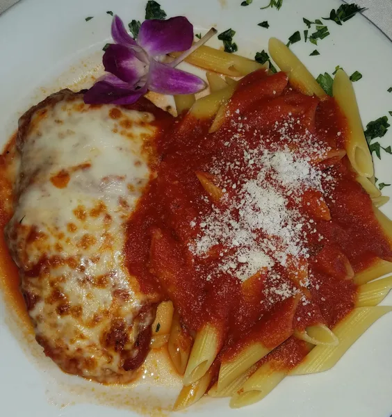 Chicken parmigiana lunch at Michael's Trattoria Wallingford CT