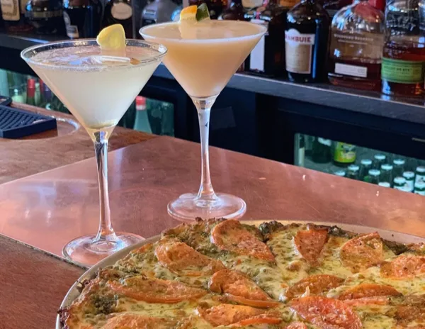 Bar pizza and cocktails at Michael's Trattoria Wallingford CT